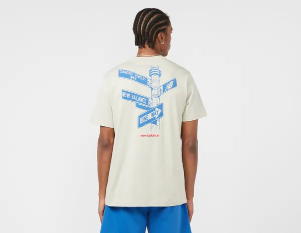 New Balance Diamond District Street Sign T-Shirt - size? exclusive, Ecru