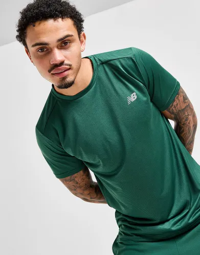 New Balance Essential Run T-Shirt - Green - Mens