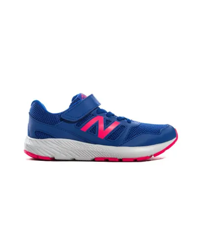 New Balance Girls 570v2 Junior Running Trainer Blue/Pink Textile