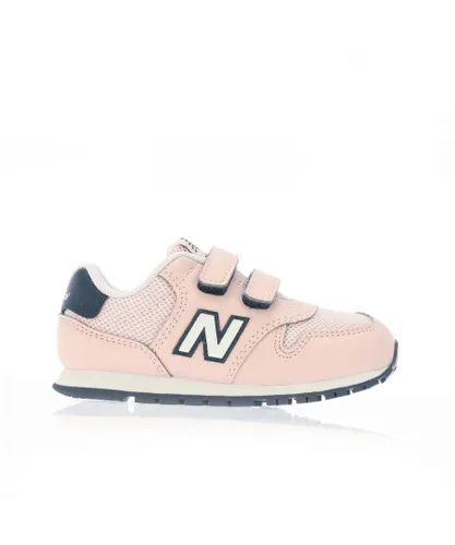 New Balance Girls Girl's 500 Hook and Loop Trainers in Pink