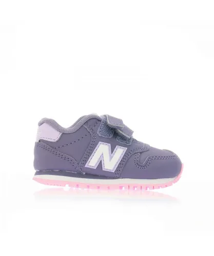 New Balance Girls Girl's 500 Hook and Loop Trainers in Purple