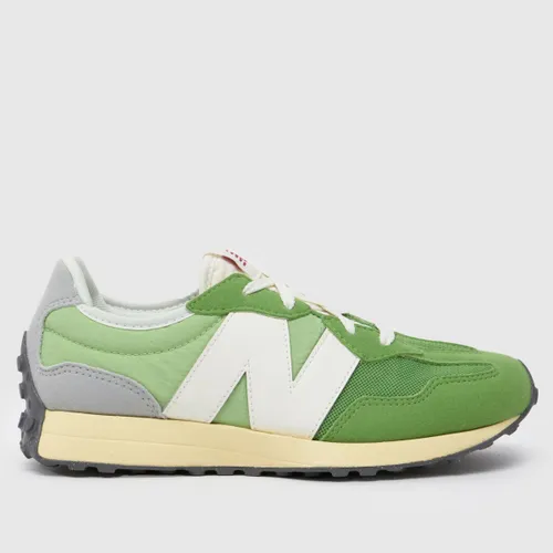 New Balance Green 327 Boys Youth Trainers