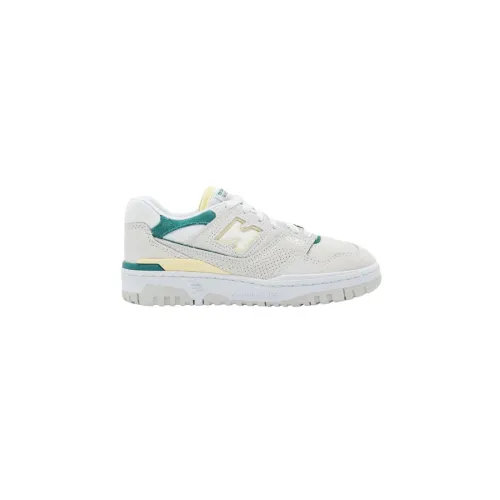 New Balance , Green Flat Sneakers 550 Inspired by 80s and 90s Basketball Models ,Green female, Sizes: