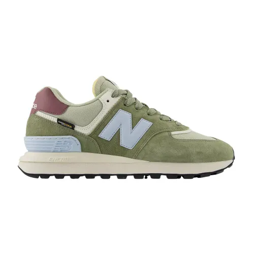New Balance , Green Suede and Fabric Legacy Sneakers ,Multicolor male, Sizes:
