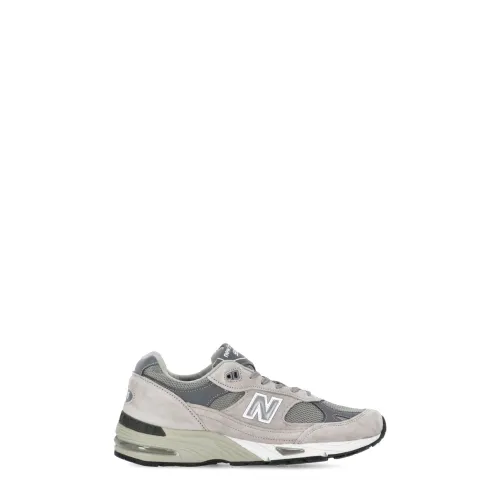 New Balance , Grey Suede Leather Sneakers for Man ,Gray male, Sizes: