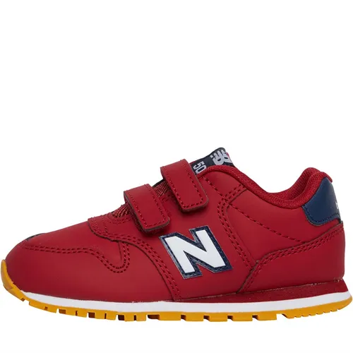 New Balance Infant 500 Hook And Loop Trainers Red/White/Gum