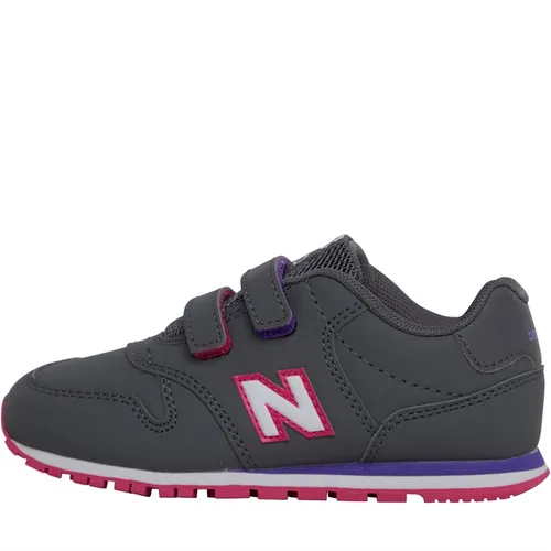 New Balance Infant 500 Velcro Trainers Grey/Pink