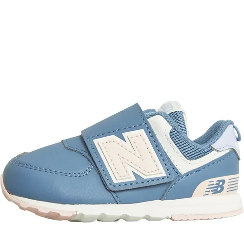 New Balance Infant Girls 574 Hook And Loop Trainers Mercury Blue