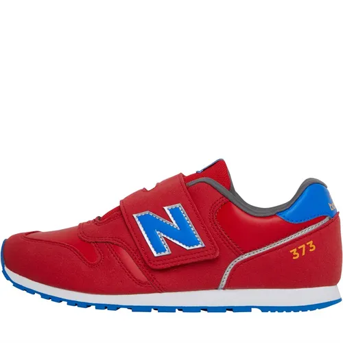 New Balance Junior 373 Hook And Loop Trainers Red/Blue