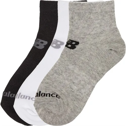 New Balance Junior Boys Three Pack Quarter Socks Multi