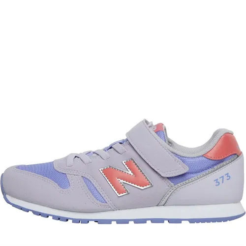 New Balance Junior Girls 373 Bungee Lace Trainers Purple/Pink Synthetic