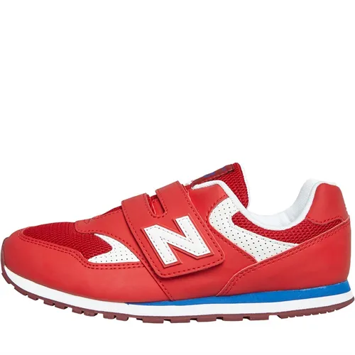 New Balance Kids 393 Hook & Loop Trainers Red/White