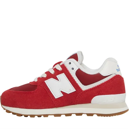 New Balance Kids 574 Trainers Electric Red/Crimson
