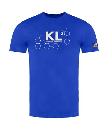 New Balance KL2 Elements Short Sleeve Crew Neck Blue Mens T-Shirt MT03616 TRY Cotton