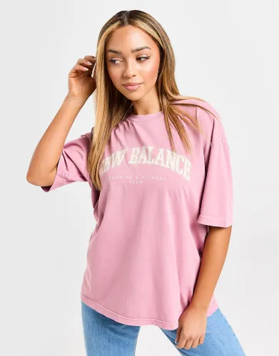 New Balance Large Logo T-Shirt - Pink - Womens