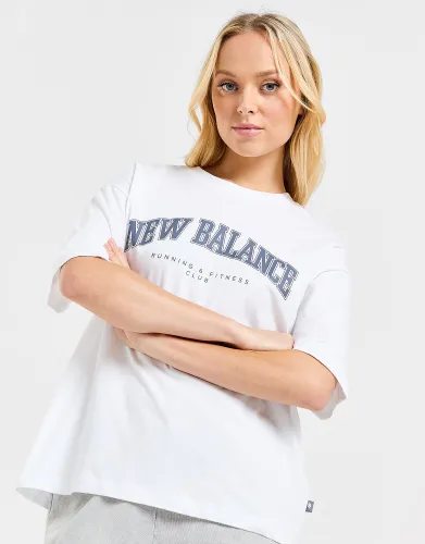 New Balance Large Logo T-Shirt - White - Womens