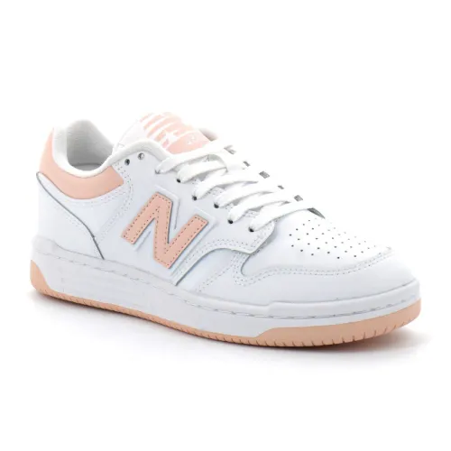 New Balance , Leather Sneakers for Women ,White female, Sizes: