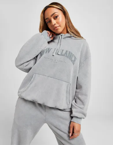 New Balance Logo Hoodie - Grey - Womens