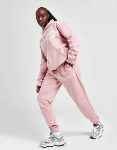New Balance Logo Joggers - Pink - Womens