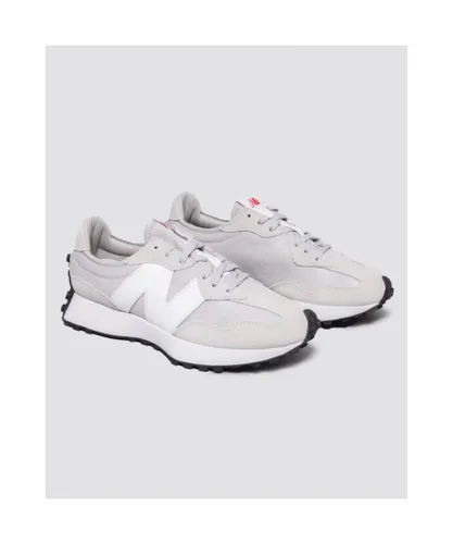 New Balance Mens 327 Trainers in Grey White Suede