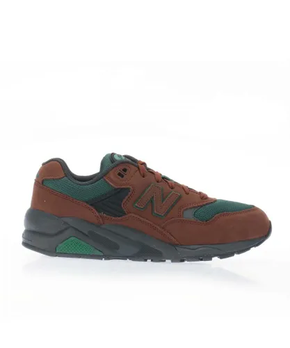 New Balance Mens 580 Trainers in Brown Textile