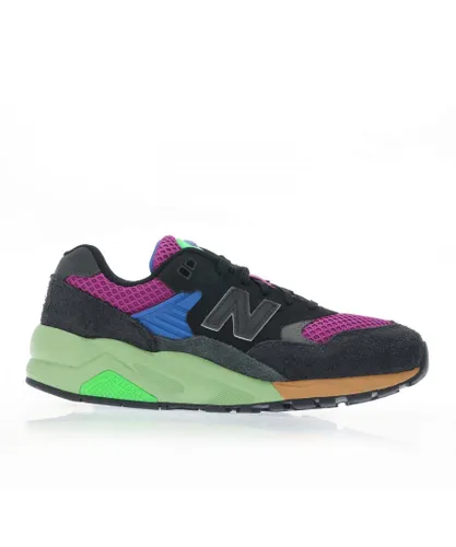 New Balance Mens 580 Trainers in Charcoal Suede
