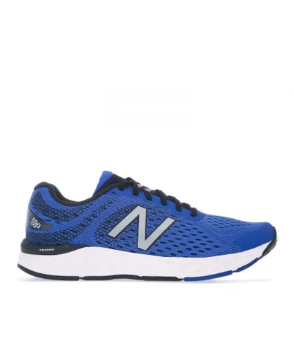 New Balance Mens 680v6 Running Shoes in Blue Textile