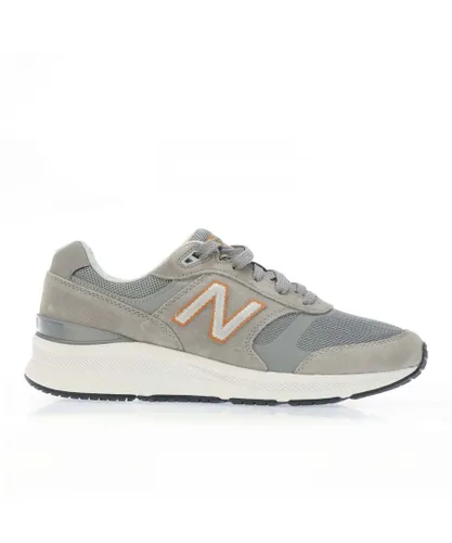 New Balance Mens 880v5 Walking Shoes 2E Width in Grey - Light Grey Textile