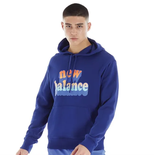New Balance Mens Athletics Day Tripper Graphic Hoodie Victory Blue