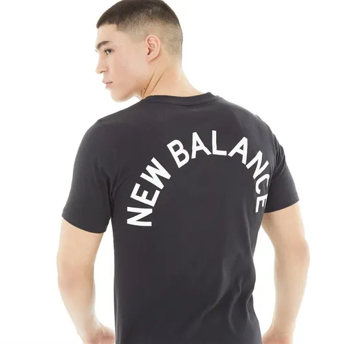 New Balance Mens Classic Arch Logo T-Shirt Black