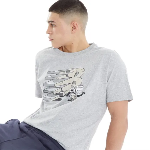 New Balance Mens Essentials Grey Day T-Shirt Athletic Grey