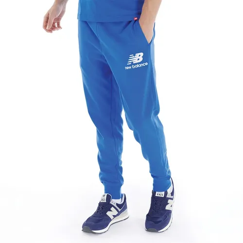 New Balance Mens Essentials Stacked Logo Sweatpants Serene Blue