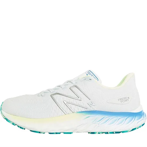 New Balance Mens Fresh Foam X Evoz V3 Neutral Running Shoes White/Blue/Green