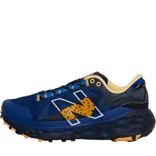 New Balance Mens Fresh Foam X More V2 Trail Running Shoes Blue/Yellow/Black