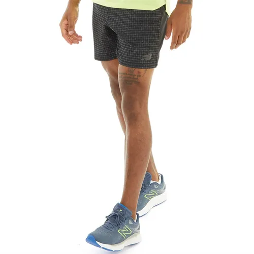 New Balance Mens Impact Luminous 6 Inch Running Shorts Black