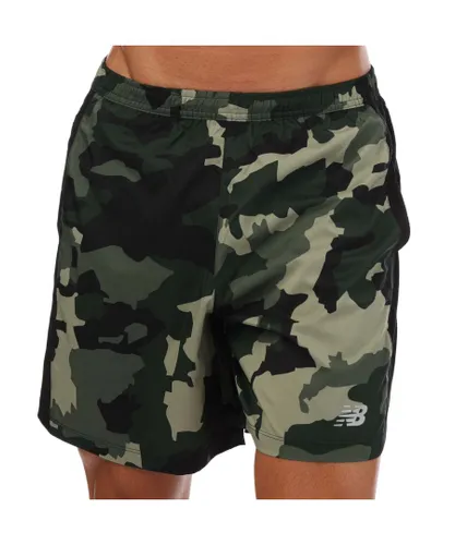 New Balance Mens Printed Accelerate 7 Inch Shorts in Camo - Camouflage