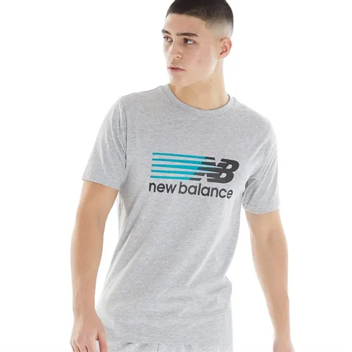 New Balance Mens Sport Core Plus Graphic T-Shirt Athletic Grey
