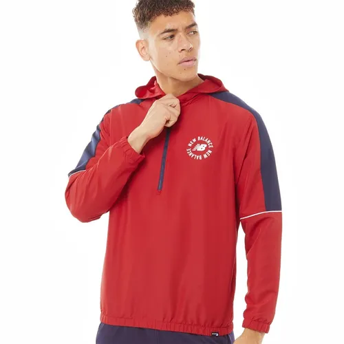 New Balance Mens Sport Pullover Jacket Red