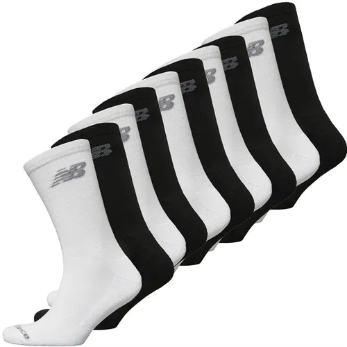 New Balance Mens Ten Pack Cushioned Crew Socks Black/White