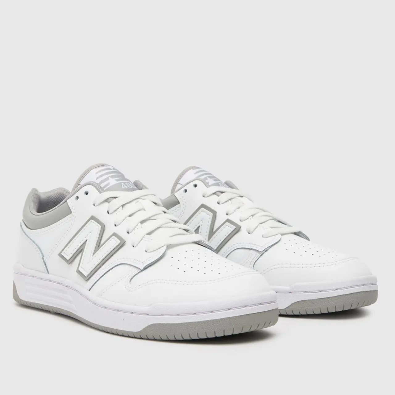 New Balance Nb 480 Trainers In White & Grey