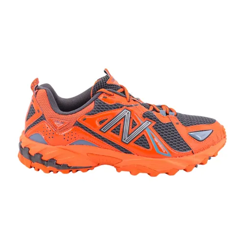 New Balance , Patent Leather and Mesh Sneakers ,Orange male, Sizes: