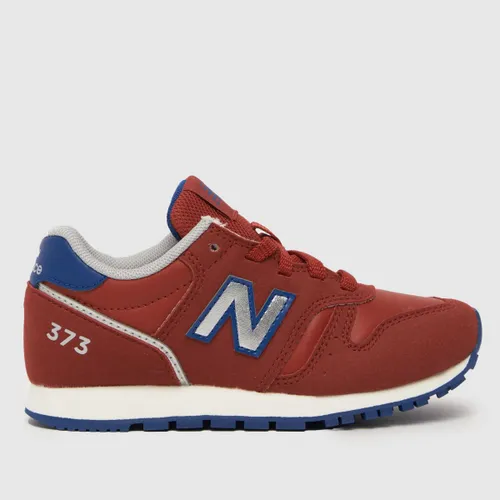 New Balance Red 373 Boys Junior Trainers