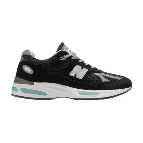New Balance , Scarpa 991 V2 Unisex Sneakers ,Black unisex, Sizes:
