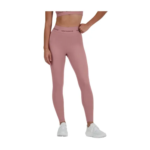 New Balance , Sleek Performance Leggings ,Pink female, Sizes: