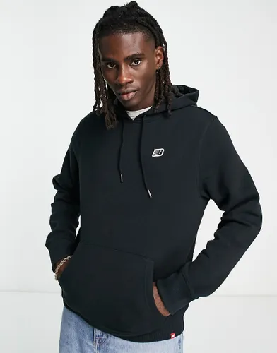 New Balance small logo hoodie in black
