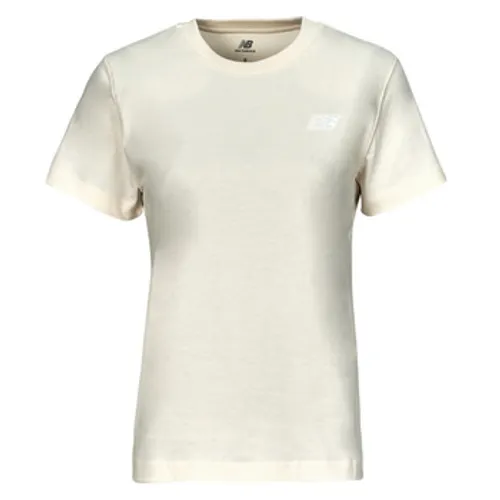New Balance  SMALL LOGO T-SHIRT  women's T shirt in Beige