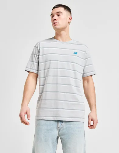 New Balance Striped T-Shirt - Grey - Mens