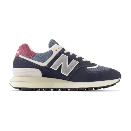 New Balance , Suede Leather Sneakers with Logo Detail ,Blue male, Sizes: