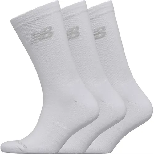 New Balance Three Pack Cushioned Crew Socks White