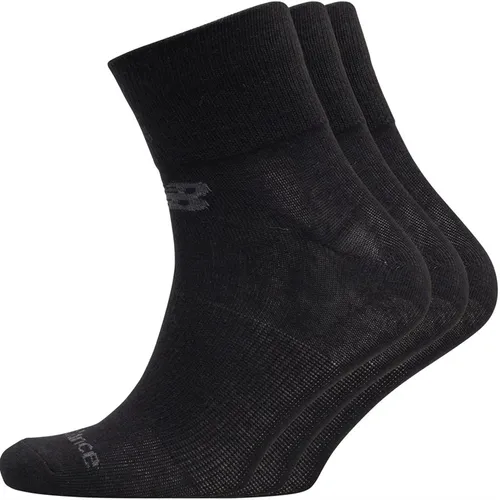 New Balance Three Pack Quarter Socks Black